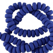 Polymer beads rondelle 7mm - Bold blue